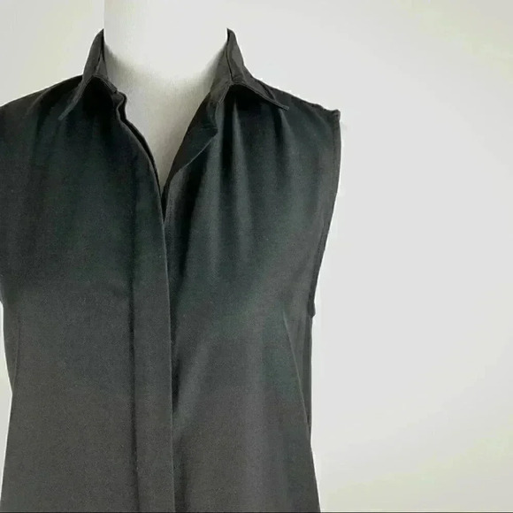 Oak Womens dress size S black wool blend asymmetrical minimalist utilitarian - Picture 2 of 10